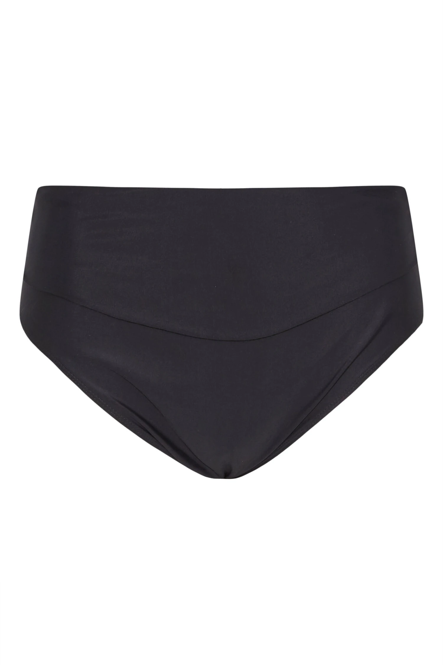 YOURS Curve Black Fold Over Tummy Control Bikini Brief 5 YOURS Curve Black Fold Over Tummy Control Bikini Brief - Image 5