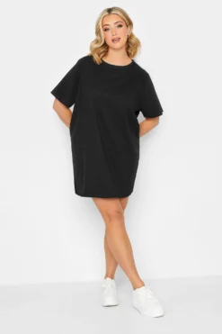YOURS PETITE Curve Black Oversized T-Shirt Dress 9 YOURS PETITE Curve Black Oversized T-Shirt Dress -Outlet Stylo Wise Store 015a2a5a d313 4e 174501 A scaled