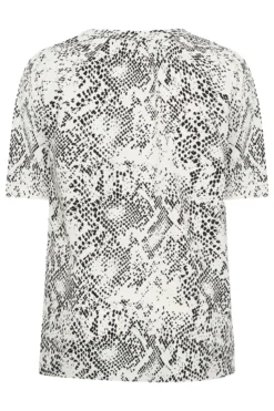 YOURS Curve White Snake Print V-Neck Blouse 11 YOURS Curve White Snake Print V-Neck Blouse -Outlet Stylo Wise Store 024d3a8d cfcf 4e 174307 Y scaled