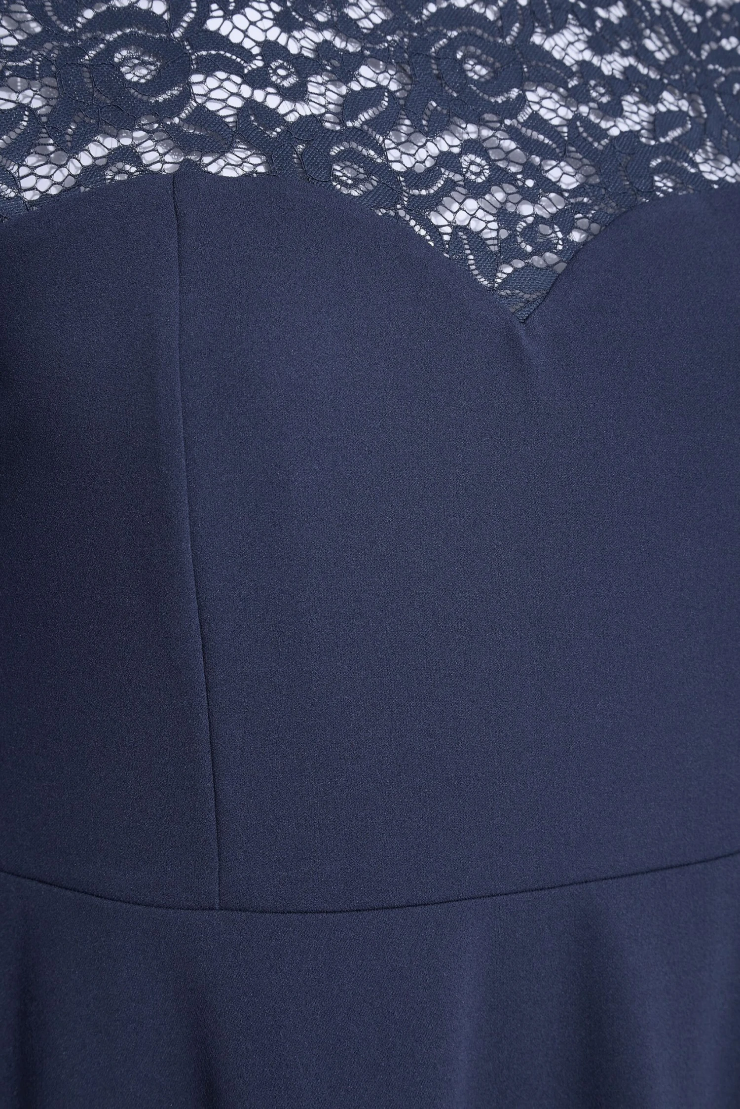 YOURS LONDON Curve Navy Blue Lace Sweetheart Midi Dress 4 YOURS LONDON Curve Navy Blue Lace Sweetheart Midi Dress - Image 4