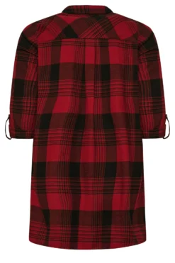 YOURS Curve Red Check Boyfriend Shirt 11 YOURS Curve Red Check Boyfriend Shirt -Outlet Stylo Wise Store 03cd61dc bb8c 47 131654 Y scaled