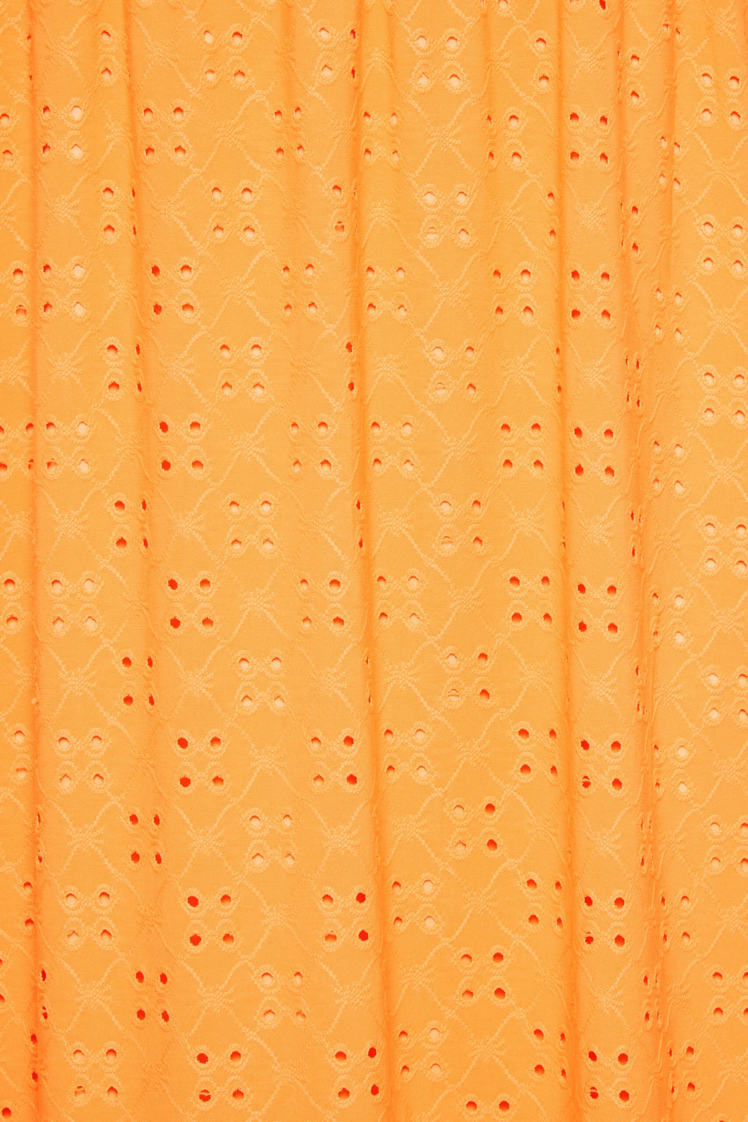 YOURS Curve Bright Orange Broderie Anglaise Maxi Dress 4 YOURS Curve Bright Orange Broderie Anglaise Maxi Dress - Image 4