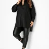LIMITED COLLECTION Curve Black Oversized Boyfriend Shirt