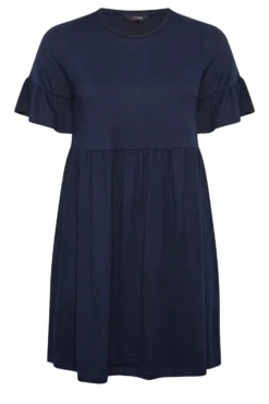 YOURS Curve Navy Blue Frill Sleeve Smock Dress 10 YOURS Curve Navy Blue Frill Sleeve Smock Dress -Outlet Stylo Wise Store 0907b7a0 036f 49 301856 X scaled
