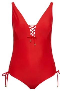 YOURS Curve Red Drawstring Detail Swimsuit 10 YOURS Curve Red Drawstring Detail Swimsuit -Outlet Stylo Wise Store 0a6cd93f 7ca3 46 150308 X scaled