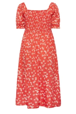 YOURS Curve Red Daisy Print Shirred Midi Dress 11 YOURS Curve Red Daisy Print Shirred Midi Dress -Outlet Stylo Wise Store 0abaecdc 18be 47 137301 Y scaled