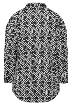 YOURS Curve Black Geometric Print Cold Shoulder Shirt 11 YOURS Curve Black Geometric Print Cold Shoulder Shirt -Outlet Stylo Wise Store 0ae8be92 72e6 4b 131691 Y scaled