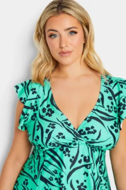 YOURS Curve Turquoise Green Animal Print Tummy Control Swim Dress 8 YOURS Curve Turquoise Green Animal Print Tummy Control Swim Dress -Outlet Stylo Wise Store 0b7cbf0a ccce 45 150301 D scaled