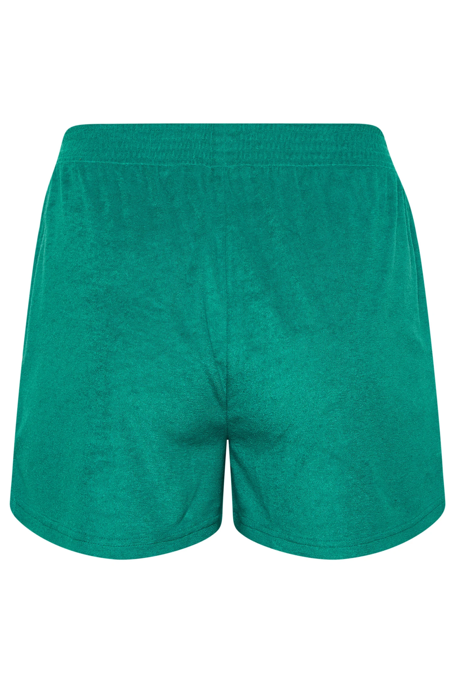 YOURS Curve Turquoise Green Towelling Beach Shorts 5 YOURS Curve Turquoise Green Towelling Beach Shorts - Image 5
