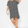 YOURS Curve Black Floral Tunic Dress