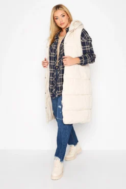 YOURS Curve Navy Blue Check Brushed Boyfriend Shirt