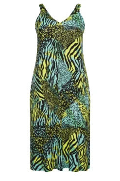 YOURS Curve Green Mixed Animal Print Beach Dress -Outlet Stylo Wise Store 11ca383d 55c6 4c 150328 X scaled