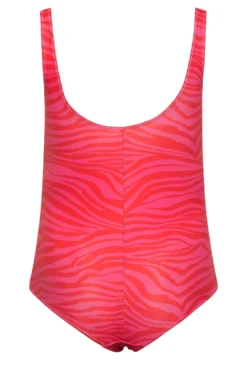 YOURS Curve Hot Pink Zebra Print Plunge Swimsuit -Outlet Stylo Wise Store 122fedbf 09d0 40 150309 Y scaled