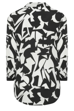 YOURS Curve Black & White Abstract Print Shirt -Outlet Stylo Wise Store 12608670 18b6 45 131720 Y scaled