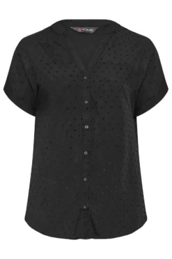 YOURS Curve Black Dobby Button Through Shirt 10 YOURS Curve Black Dobby Button Through Shirt -Outlet Stylo Wise Store 136454c0 7f5d 4d 174326 X scaled
