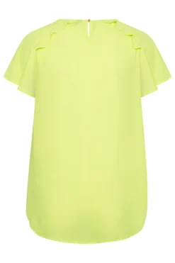 YOURS Curve Yellow Frill Short Sleeve Blouse 11 YOURS Curve Yellow Frill Short Sleeve Blouse -Outlet Stylo Wise Store 13c95ca4 1af4 46 174273 Y scaled