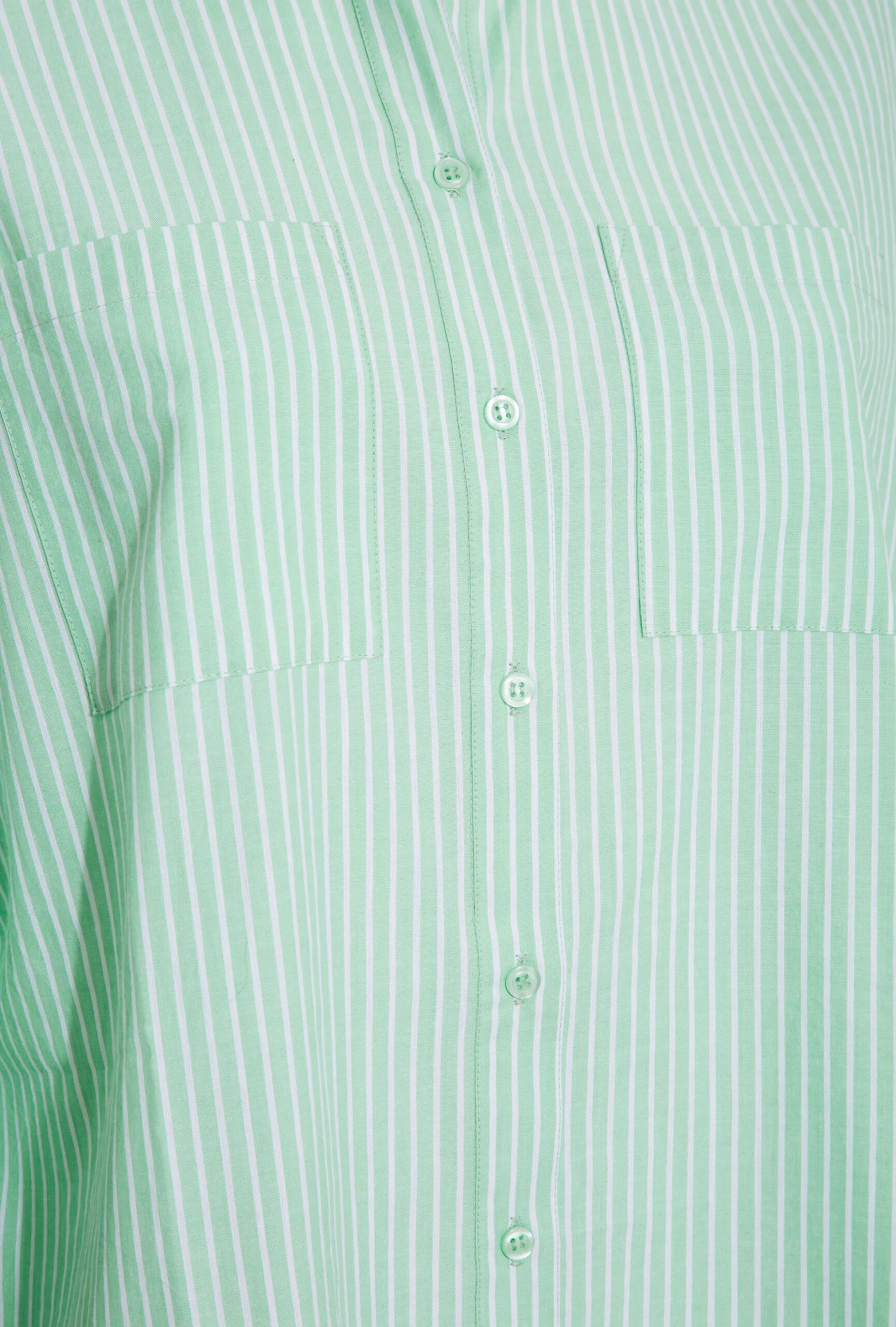 YOURS FOR GOOD Curve Sage Green Stripe Oversized Shirt 4 YOURS FOR GOOD Curve Sage Green Stripe Oversized Shirt - Image 4