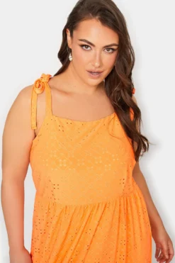 YOURS Curve Bright Orange Broderie Anglaise Maxi Dress 8 YOURS Curve Bright Orange Broderie Anglaise Maxi Dress -Outlet Stylo Wise Store 17441a0b 8e50 44 137536 D scaled