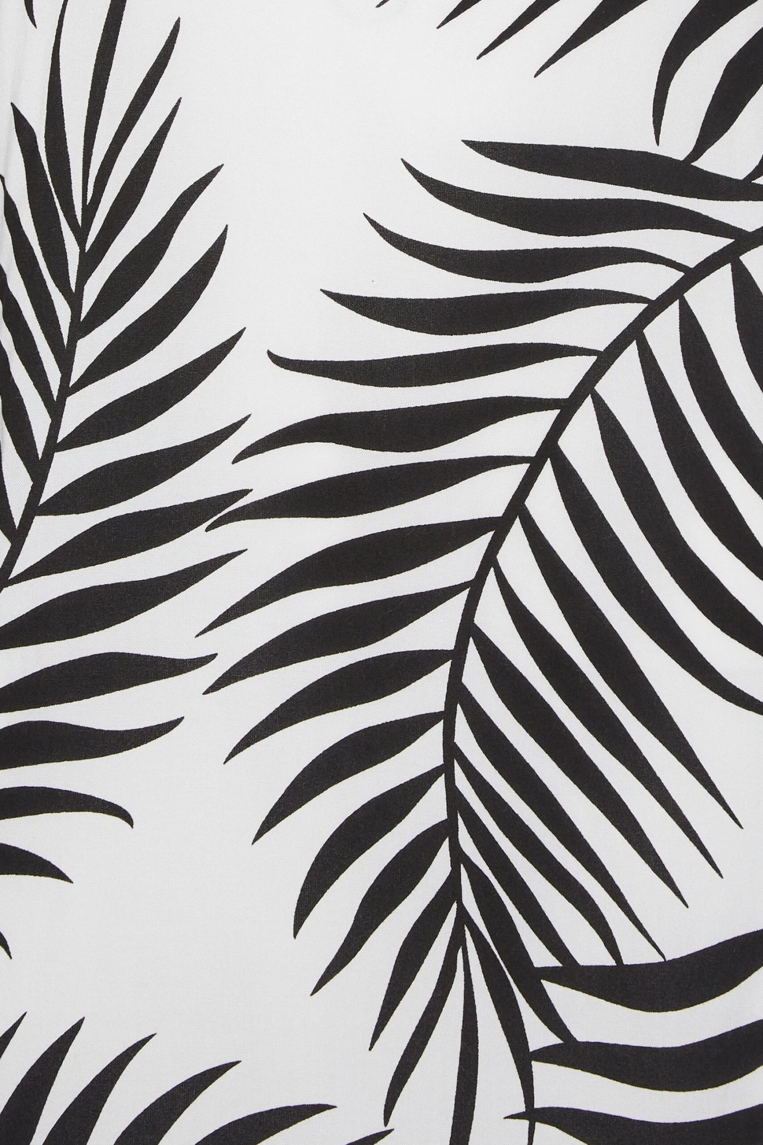 YOURS PETITE Curve White Leaf Print Midi Tea Dress 5 YOURS PETITE Curve White Leaf Print Midi Tea Dress - Image 5