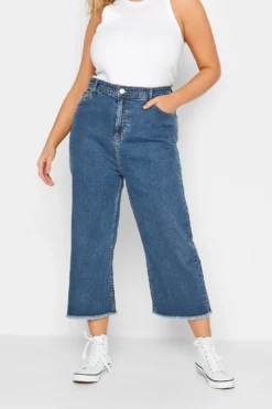 YOURS Curve Blue Stretch Cropped Jeans -Outlet Stylo Wise Store 18d34631 eb39 49 144688 A scaled