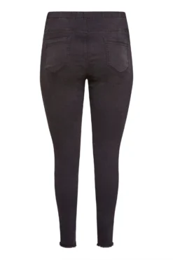 YOURS FOR GOOD Curve Black Stretch Ripped Knee JENNY Jeggings -Outlet Stylo Wise Store 18f80c7d a877 4c 142710 BK scaled