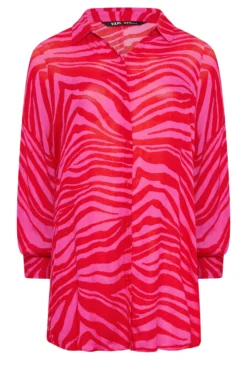 YOURS Curve Pink Animal Print Crinkle Beach Shirt 11 YOURS Curve Pink Animal Print Crinkle Beach Shirt -Outlet Stylo Wise Store 18f8e9da 487f 4c 150335 X scaled