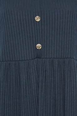 LIMITED COLLECTION Curve Blue Ribbed Square Neck Midi Dress -Outlet Stylo Wise Store 19517e17 839a 4a 215630 Z scaled