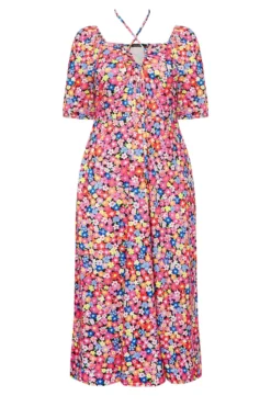 LIMITED COLLECTION Curve Pink Floral Print Tie Front Maxi Dress 11 LIMITED COLLECTION Curve Pink Floral Print Tie Front Maxi Dress -Outlet Stylo Wise Store 19c179d6 ab34 4c 215758 X scaled