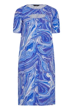 YOURS Curve Blue Marble Print Cut Out T-Shirt Dress 10 YOURS Curve Blue Marble Print Cut Out T-Shirt Dress -Outlet Stylo Wise Store 1a5c9cd2 ddb7 44 137209 X scaled