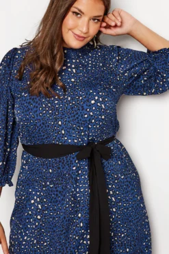 YOURS LONDON Curve Blue Animal Print Ruffle Neck Dress 8 YOURS LONDON Curve Blue Animal Print Ruffle Neck Dress -Outlet Stylo Wise Store 1ba28f41 ce17 47 161617 D scaled