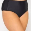YOURS Curve Black Tummy Control Bikini Brief