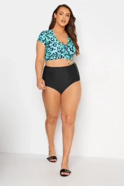 YOURS Black Super High Waisted Tummy Control Bikini Briefs