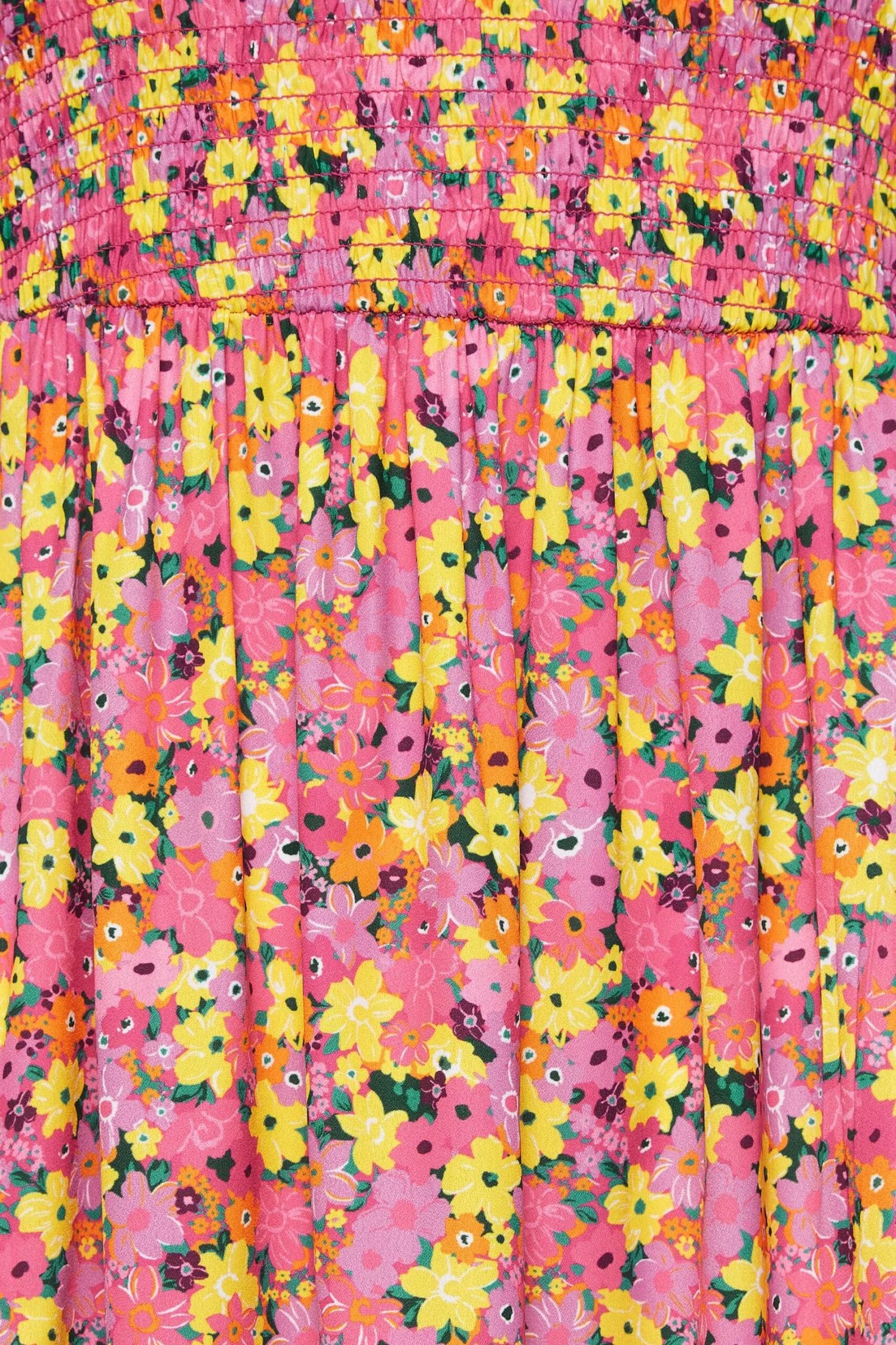LIMITED COLLECTION Curve Pink Ditsy Print Midaxi Dress 4 LIMITED COLLECTION Curve Pink Ditsy Print Midaxi Dress - Image 4