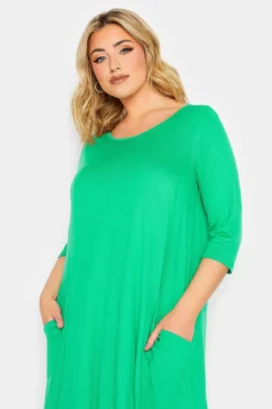 YOURS Curve Green Drape Pocket Dress 8 YOURS Curve Green Drape Pocket Dress -Outlet Stylo Wise Store 1d5aefd7 1f1c 40 301912 D scaled
