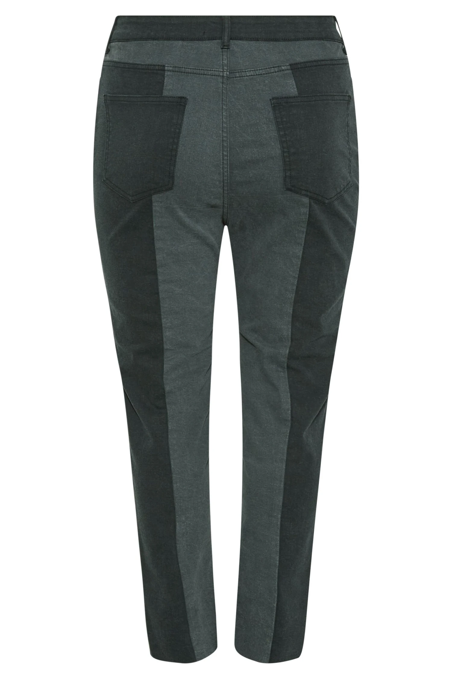 YOURS Curve Black Two Tone Stretch MOM Jeans 4 YOURS Curve Black Two Tone Stretch MOM Jeans - Image 4