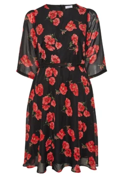 YOURS LONDON Curve Black Poppy Floral Print Dress 10 YOURS LONDON Curve Black Poppy Floral Print Dress -Outlet Stylo Wise Store 1e6985ab ff30 4d 161611 X scaled
