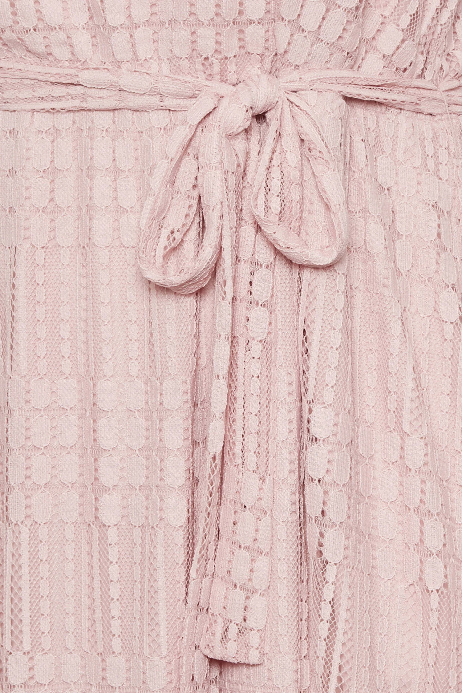 YOURS LONDON Curve Light Pink Lace Skater Dress 4 YOURS LONDON Curve Light Pink Lace Skater Dress - Image 4