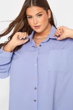 YOURS Curve Purple Button Through Shirt 8 YOURS Curve Purple Button Through Shirt -Outlet Stylo Wise Store 1fa443bb 1afa 46 173515 D scaled