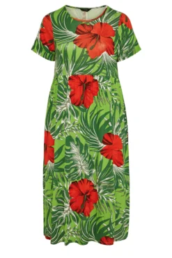 YOURS Curve Green Tropical Print Pocket Maxi Dress 10 YOURS Curve Green Tropical Print Pocket Maxi Dress -Outlet Stylo Wise Store 1fa854a2 9f1a 49 300970 X scaled