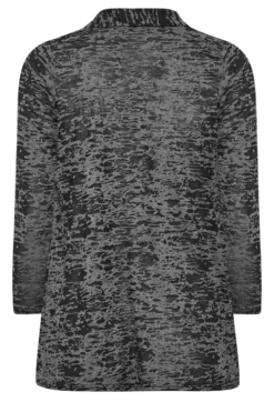 YOURS Curve Black Burnout Ruched Front Shirt -Outlet Stylo Wise Store 2074b1e6 fcf1 42 174210 Y scaled