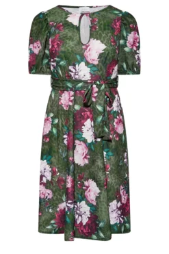 YOURS LONDON Curve Green Floral Animal Print Keyhole Skater Dress 10 YOURS LONDON Curve Green Floral Animal Print Keyhole Skater Dress -Outlet Stylo Wise Store 2114240c 17a1 4e 161790 X scaled