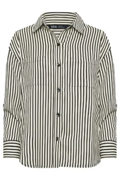 YOURS PETITE Curve Black & Cream Stripe Shirt -Outlet Stylo Wise Store 21f8eec8 57e5 47 174563 X scaled
