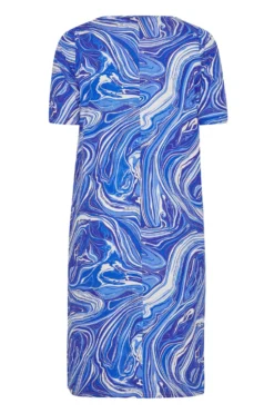 YOURS Curve Blue Marble Print Cut Out T-Shirt Dress 11 YOURS Curve Blue Marble Print Cut Out T-Shirt Dress -Outlet Stylo Wise Store 226747d4 4e3d 49 137209 Y scaled