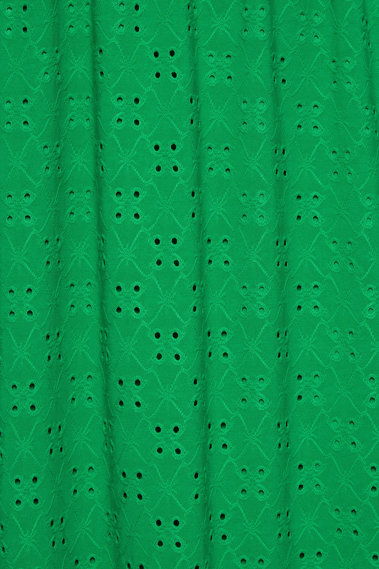 YOURS Curve Green Broderie Anglaise Maxi Dress 4 YOURS Curve Green Broderie Anglaise Maxi Dress - Image 4