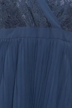 YOURS LONDON Curve Navy Blue Lace Wrap Pleated Midi Dress -Outlet Stylo Wise Store 2588c218 cf40 48 161898 Z scaled