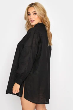 YOURS Curve Black Oversized Beach Shirt -Outlet Stylo Wise Store 25a8af84 64ec 4e 1502434 scaled