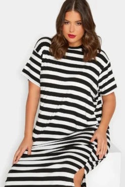 LIMITED COLLECTION Curve Black Stripe Throw On Maxi Dress 8 LIMITED COLLECTION Curve Black Stripe Throw On Maxi Dress -Outlet Stylo Wise Store 261acd25 4389 4f 215617 D scaled