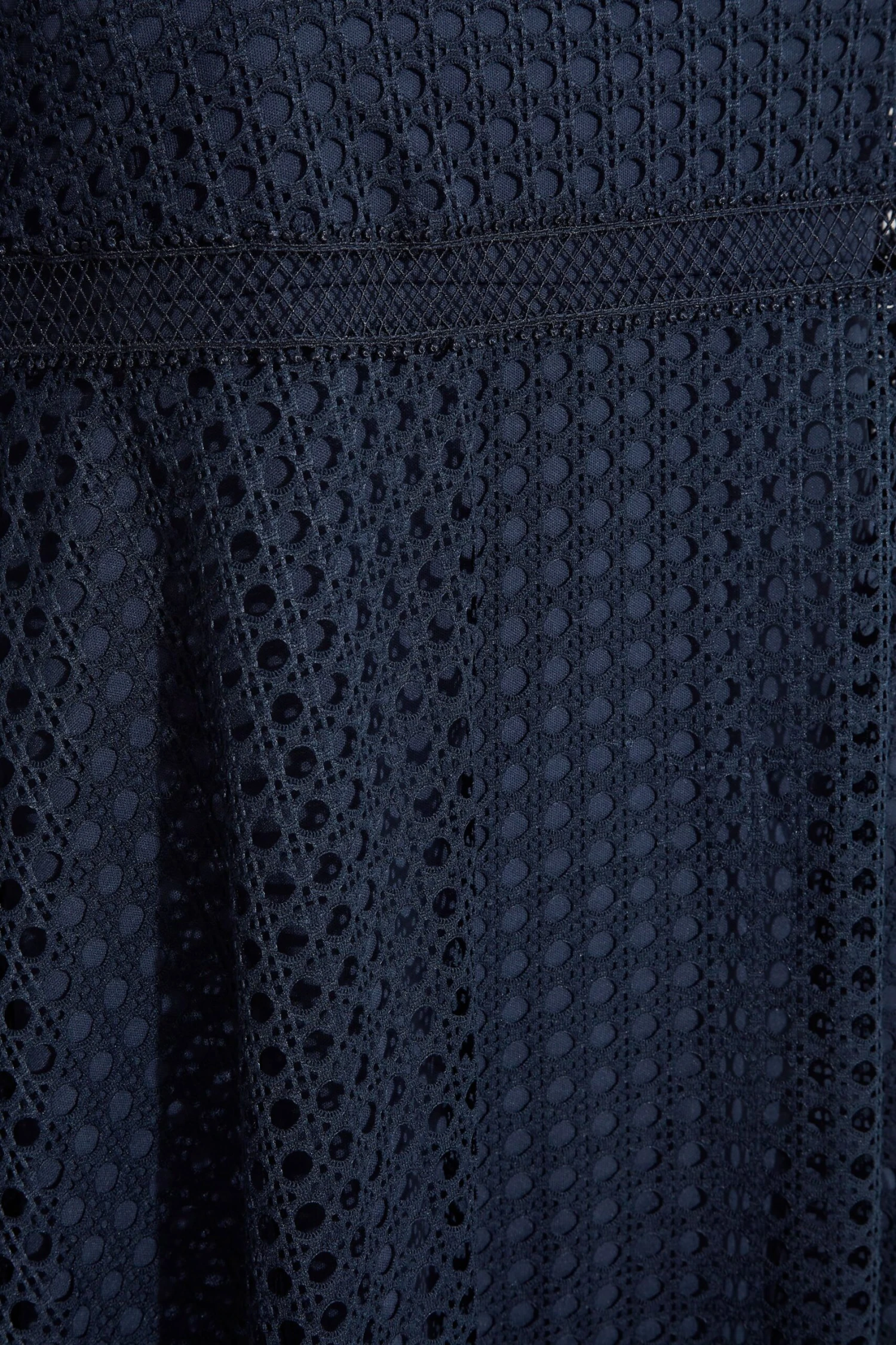 YOURS LONDON Curve Navy Blue Lace Midi Skater Dress 4 YOURS LONDON Curve Navy Blue Lace Midi Skater Dress - Image 4