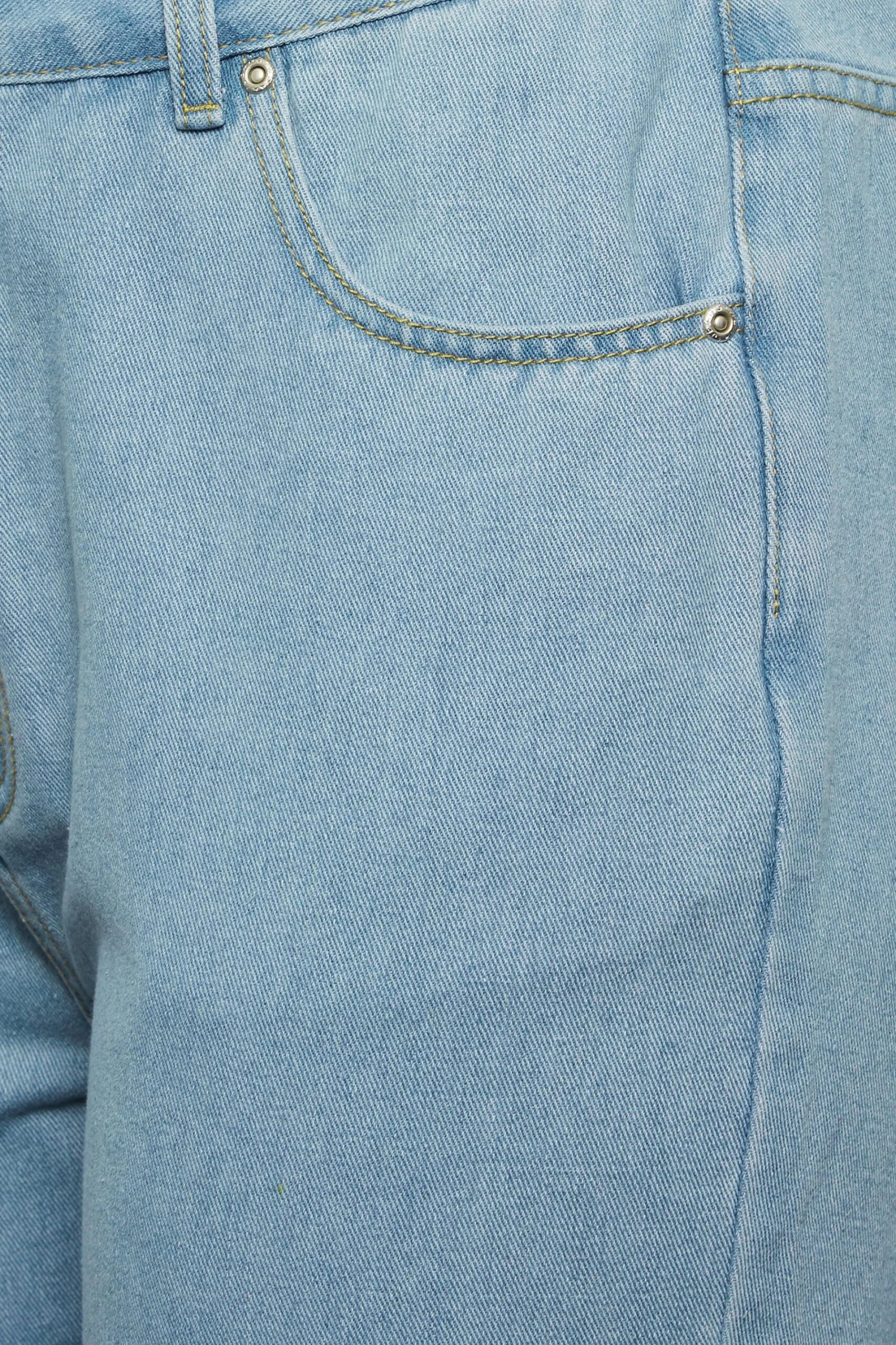 YOURS Curve Blue Cargo Jeans 4 YOURS Curve Blue Cargo Jeans - Image 4