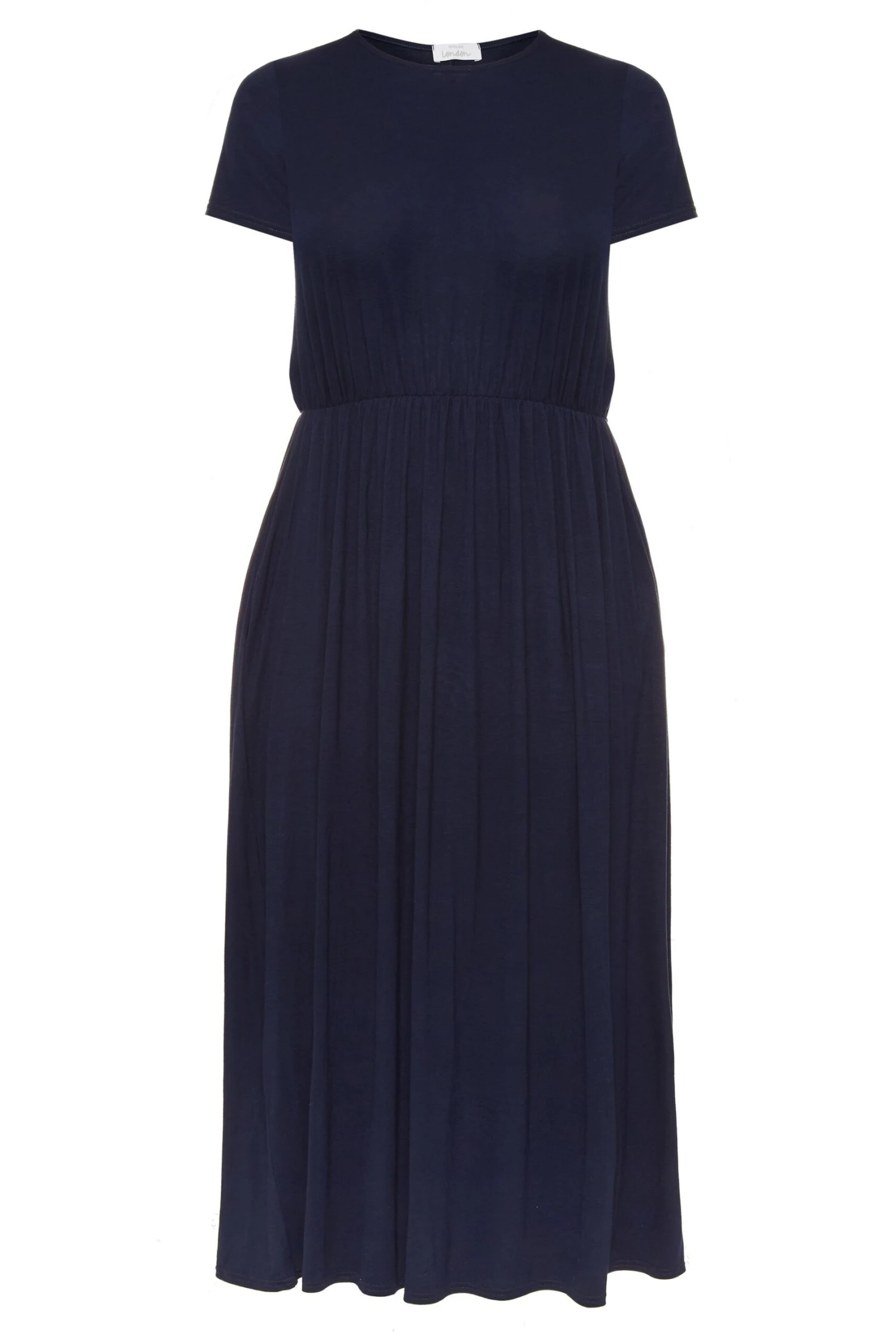 YOURS LONDON Curve Navy Blue Pocket Maxi Dress 4 YOURS LONDON Curve Navy Blue Pocket Maxi Dress - Image 4